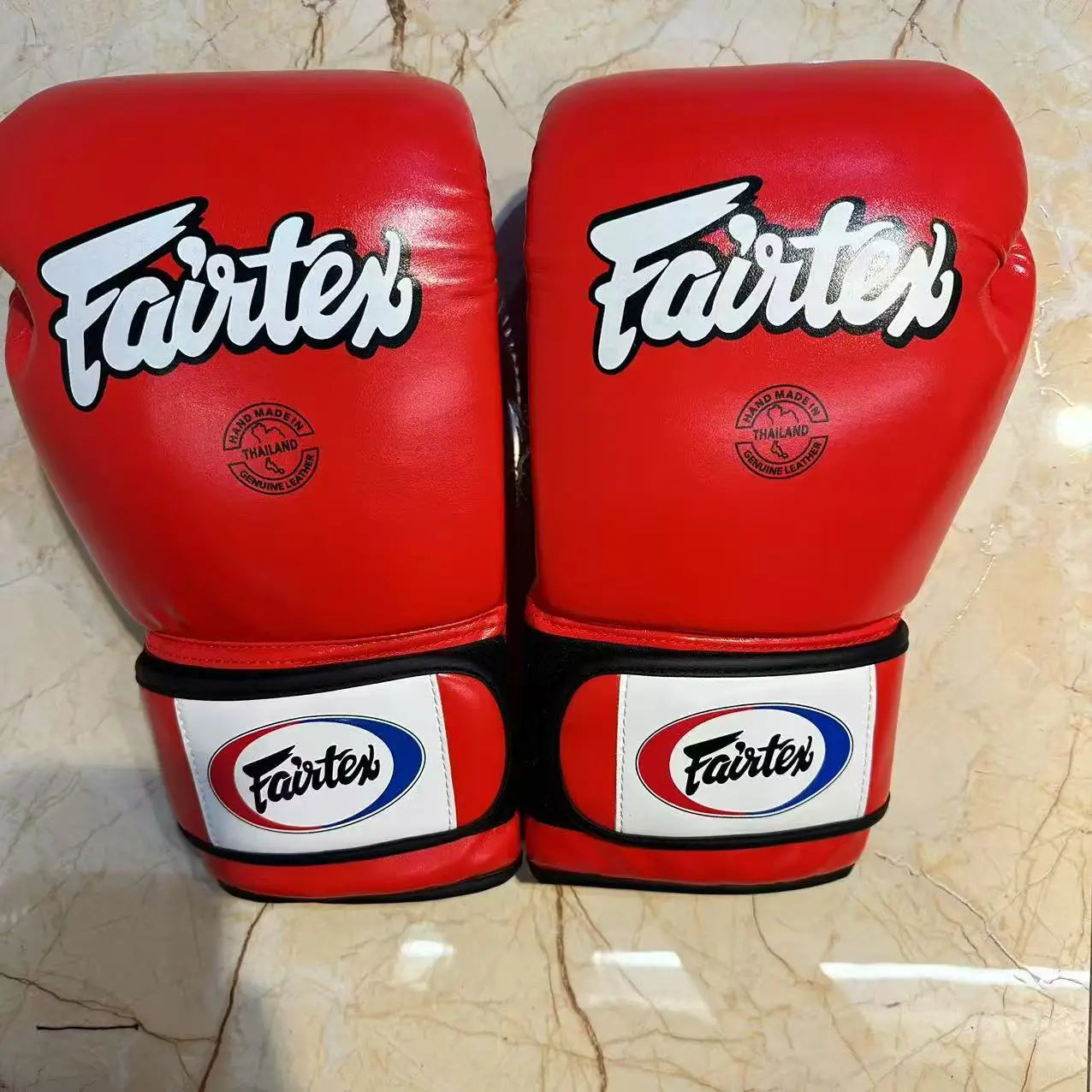FAIRTEX Boxing Gloves Professional Muay Thai Training Sparring Leather Punching Bag Gloves for Adults Youth