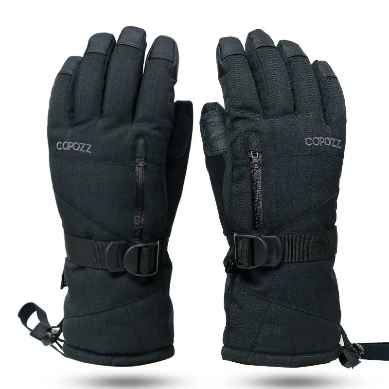 Gloves Waterproof Gloves with Touchscreen Function Thermal Snowboard Gloves Warm Motorcycle Snow Gloves Men Women