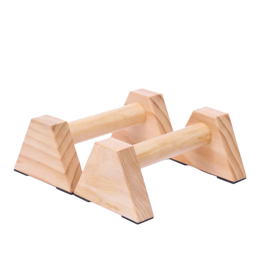 1 Pair Push-Ups Double Rod Stand Gymnastics Calisthenics Handstand Bar Wooden Gym Fitness Tools Training Equipment Double Stand