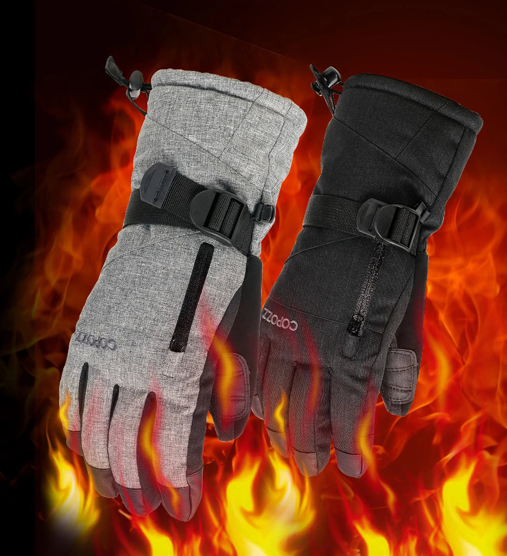 Gloves Waterproof Gloves with Touchscreen Function Thermal Snowboard Gloves Warm Motorcycle Snow Gloves Men Women