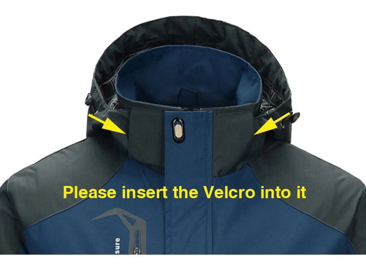 Camping Hiking Jacket Men Autumn Outdoor Sports Coats Climbing Trekking Windbreaker Travel Waterproof Jackets Black