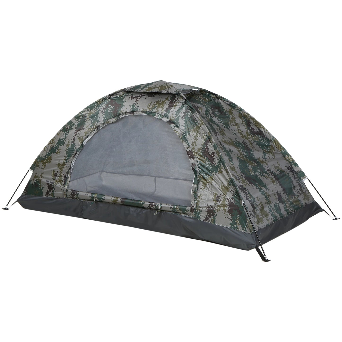 1/2 Person Ultralight Camping Tent Single Layer Portable Hiking Tent Anti-UV Coating UPF 30+ for Outdoor Beach Fishing