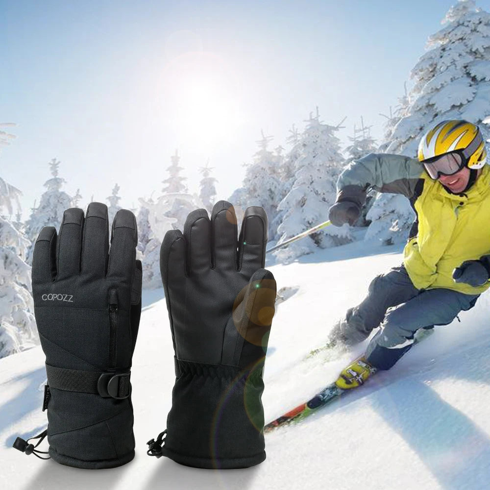 Gloves Waterproof Gloves with Touchscreen Function Thermal Snowboard Gloves Warm Motorcycle Snow Gloves Men Women