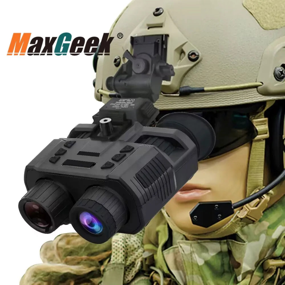 4K 3D Night Vision Binoculars Infrared Head Mounted Night Vision Goggles for Hunting Camping