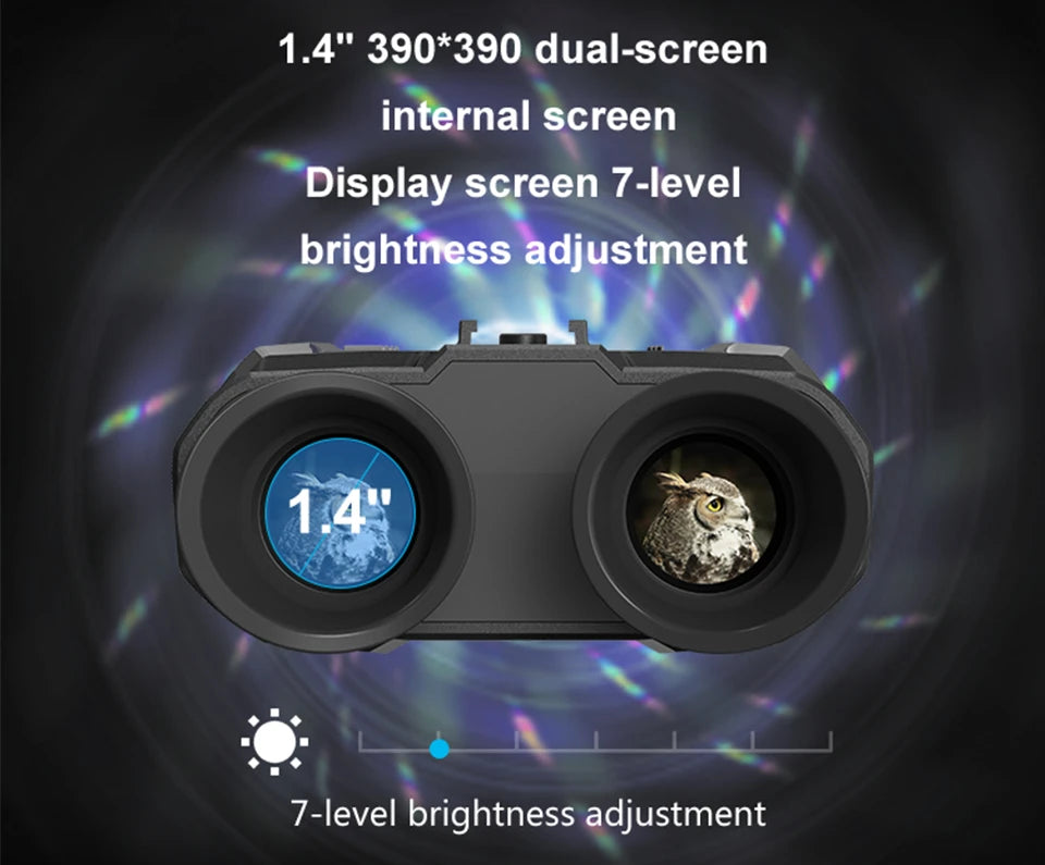 4K 3D Night Vision Binoculars Infrared Head Mounted Night Vision Goggles for Hunting Camping