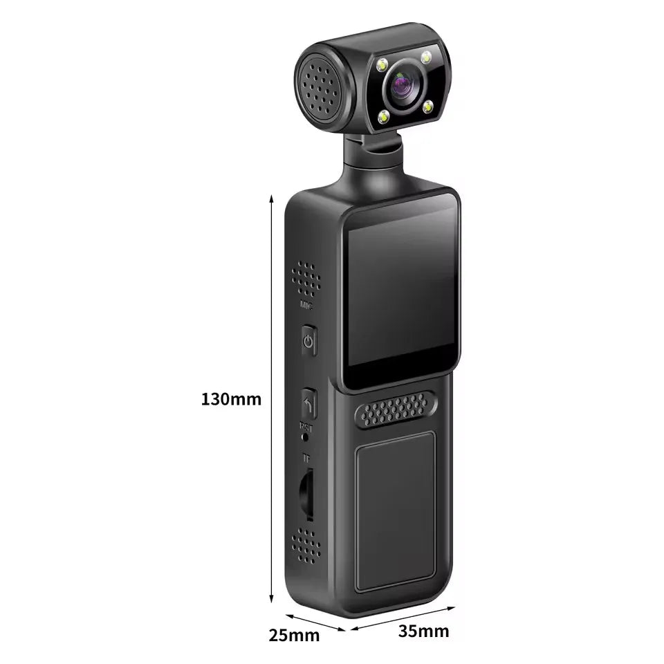 Mini Camera 1080P HD  Wearable Night Vision Sports DV Digital Video Fitness Enthusiast Recorder 360 Rotating Pocket Camera