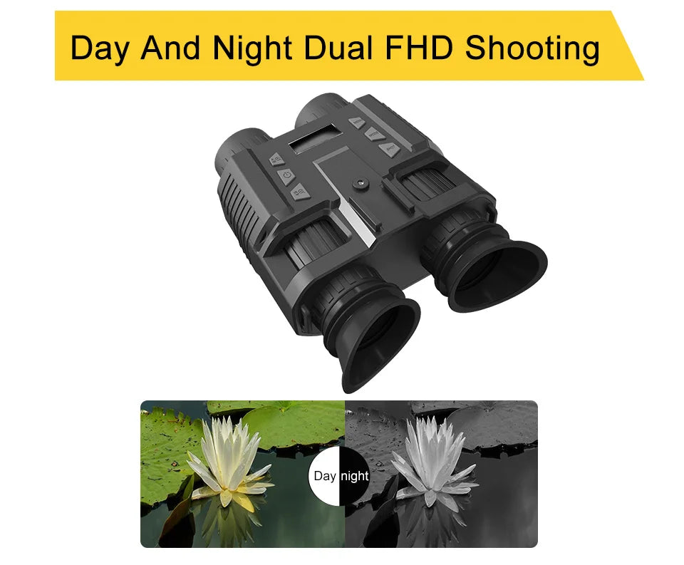 4K 3D Night Vision Binoculars Infrared Head Mounted Night Vision Goggles for Hunting Camping