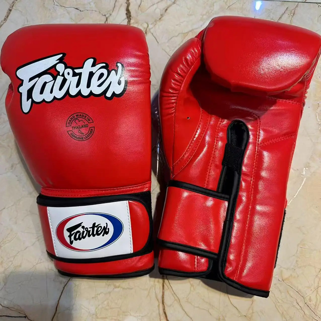 FAIRTEX Boxing Gloves Professional Muay Thai Training Sparring Leather Punching Bag Gloves for Adults Youth