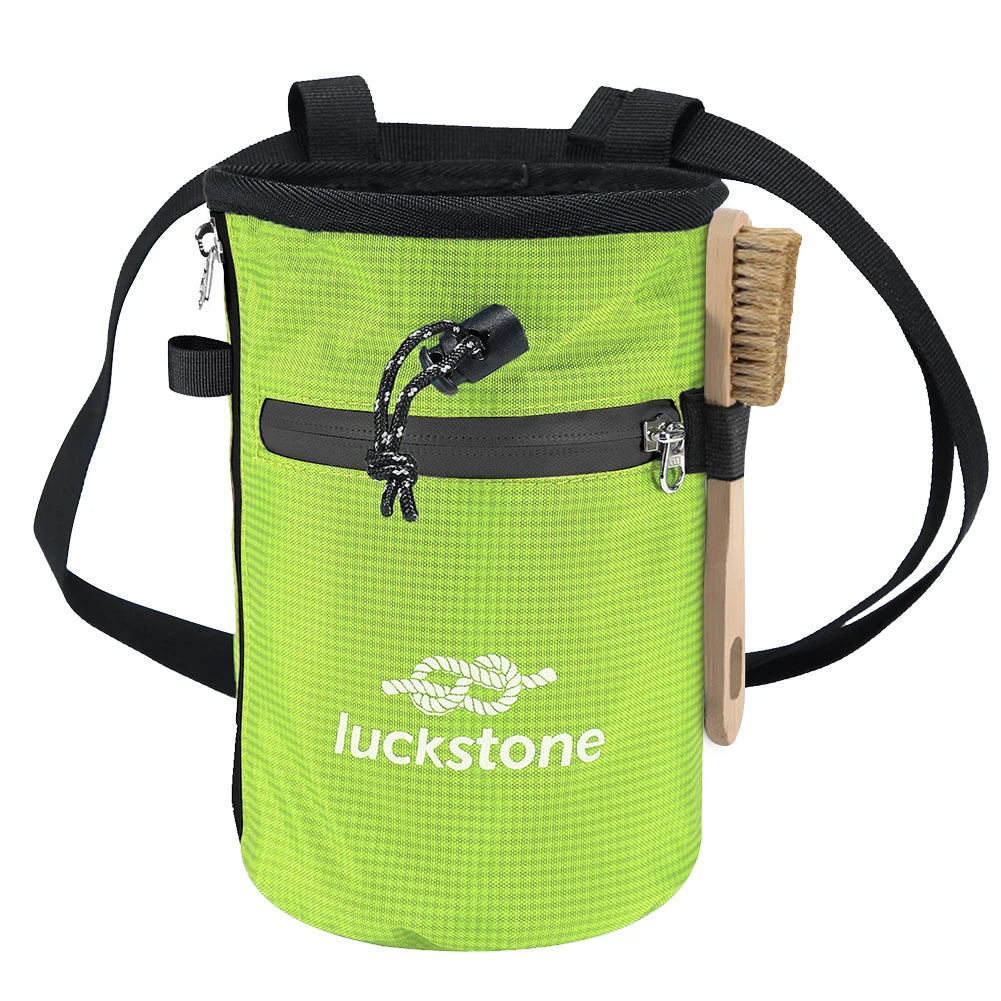 Climbing Chalk Bag with Chalk Brush Waterproof Chalk Bag Bucket Premium Gym Chalk Bag for Climbing Gymnastics for Rock Climbing