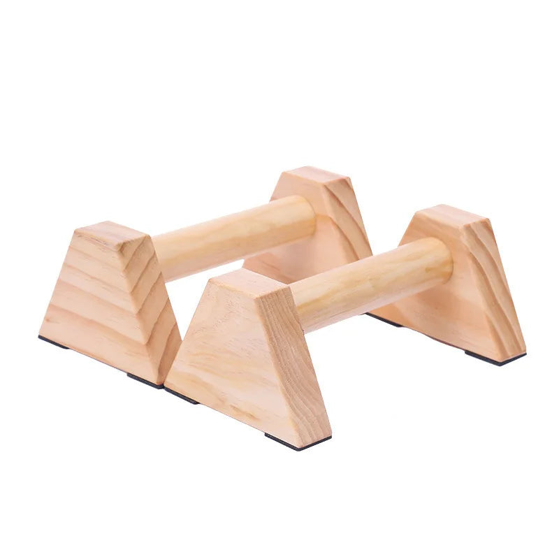 1 Pair Push-Ups Double Rod Stand Gymnastics Calisthenics Handstand Bar Wooden Gym Fitness Tools Training Equipment Double Stand