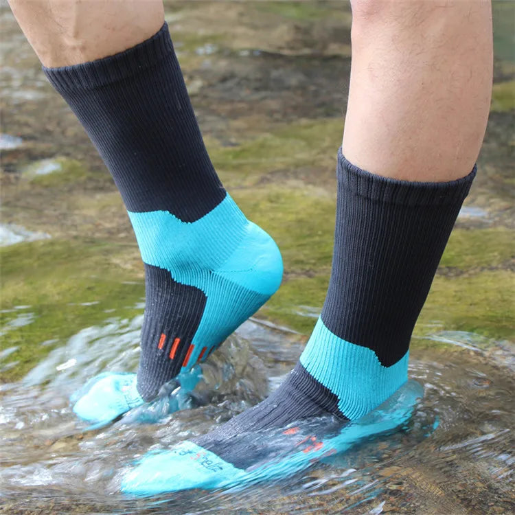 Waterproof Socks Breathable Outdoor Waterproof Hiking Wading Camping Winter Skiing Sock Riding Snow Warm Waterproof Socks
