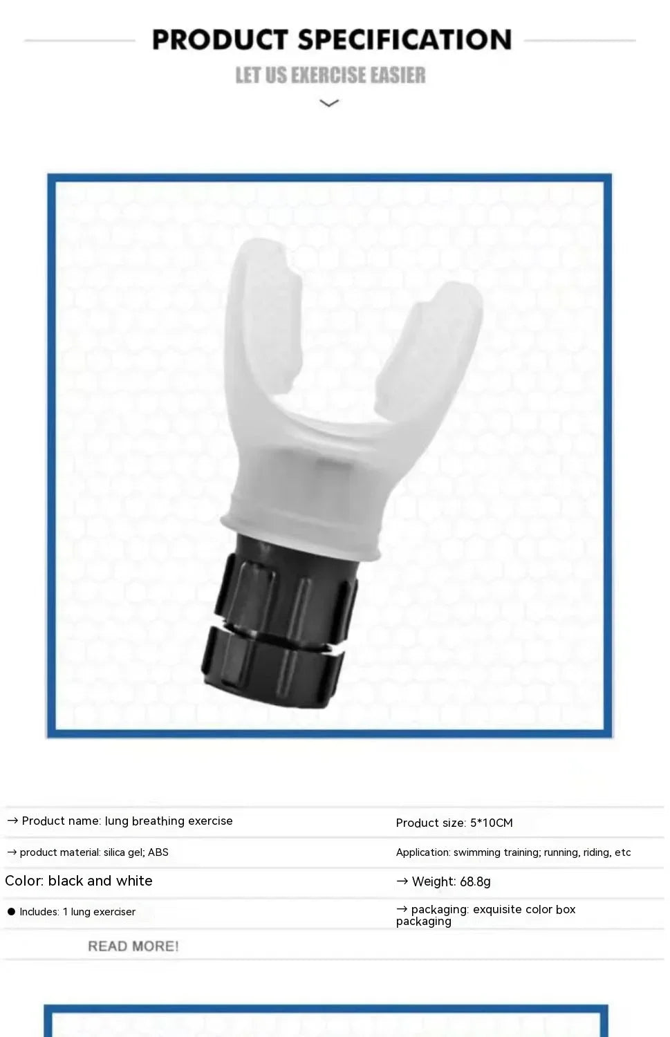 Lung Capacity Abdominal Breathing Trainer Breathing Exercise For Lungs Exercise Endurance Equipment Portable Fitness Equipment