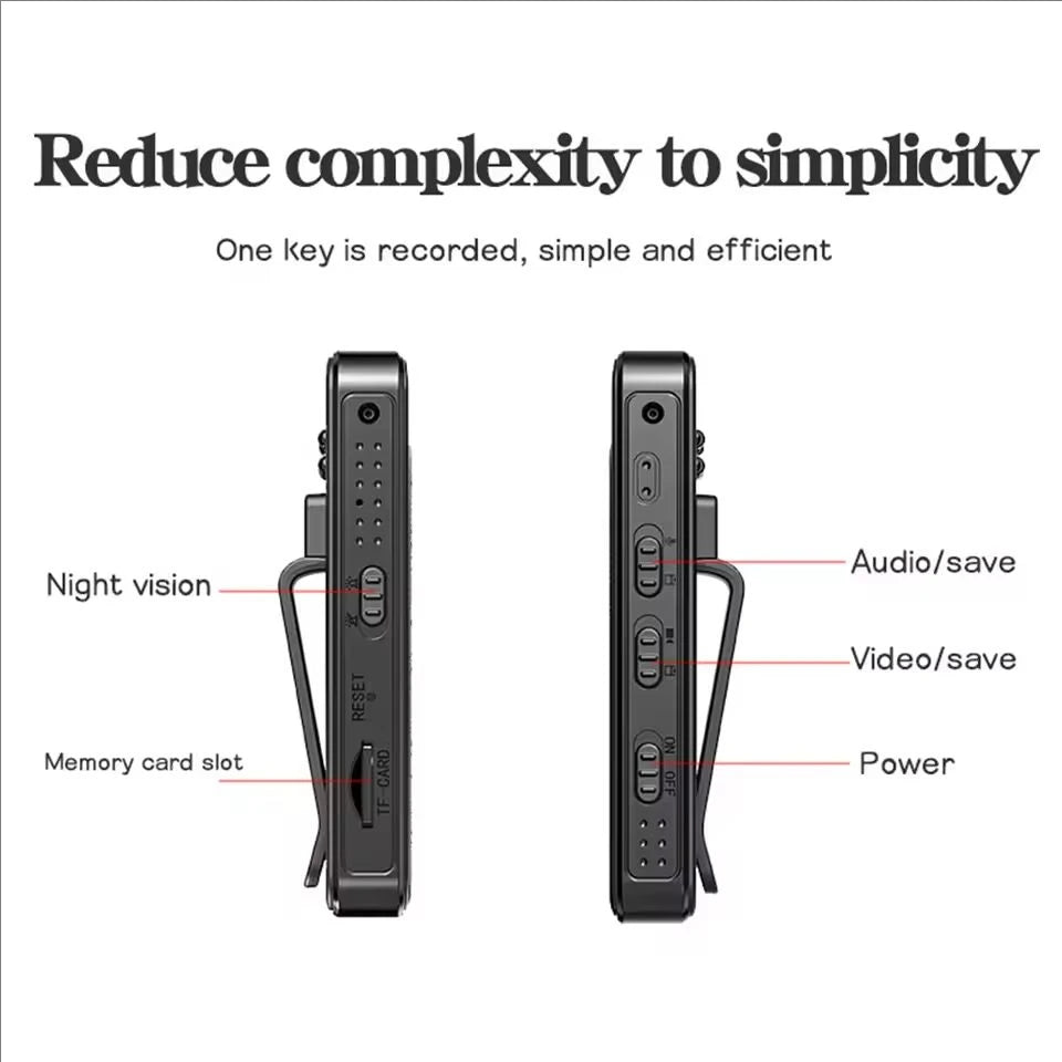 1080P HD Mini Camera Portable Small Digital Video Recorder Surveillance Camcorder Night Vision Video Police BodyCam Infrared