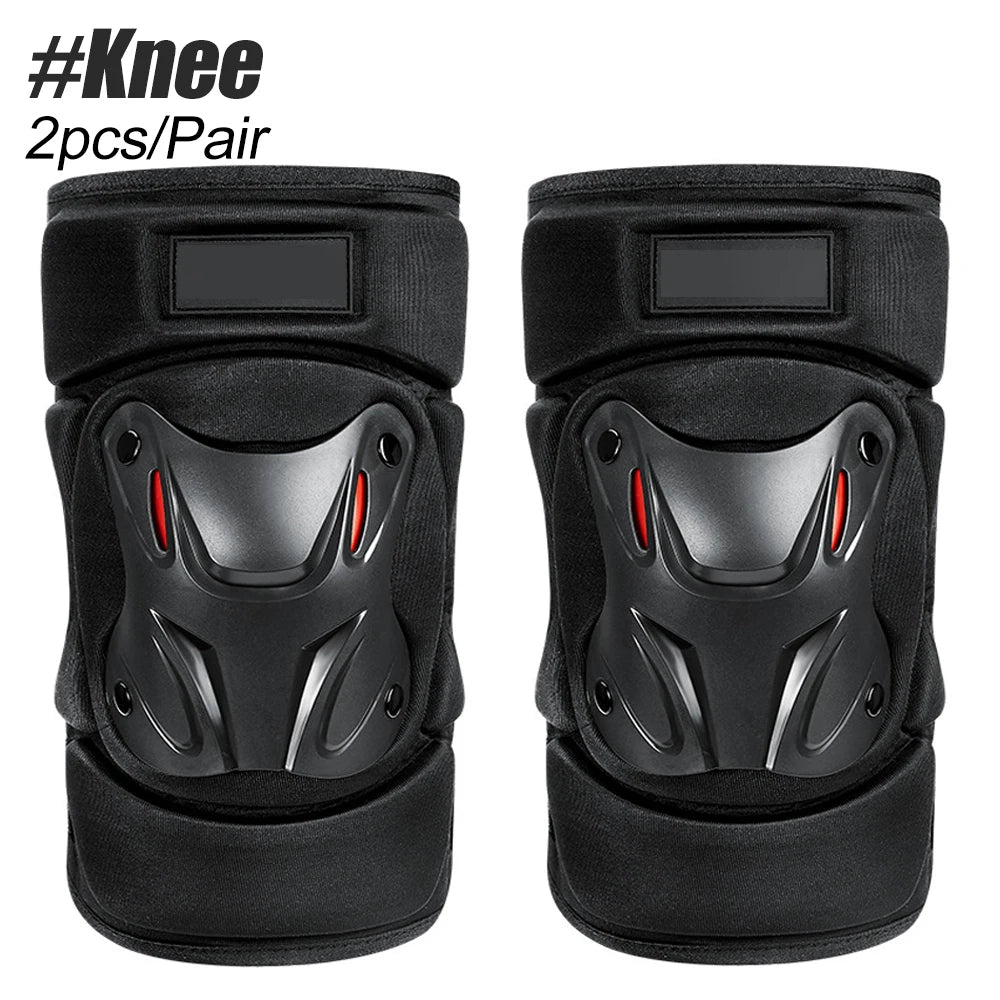 1 Pair Elbow Support Protective Motorbike Kneepads Motocross Motorcycle Knee Pads Riding Protector Racing Guards Protection Set