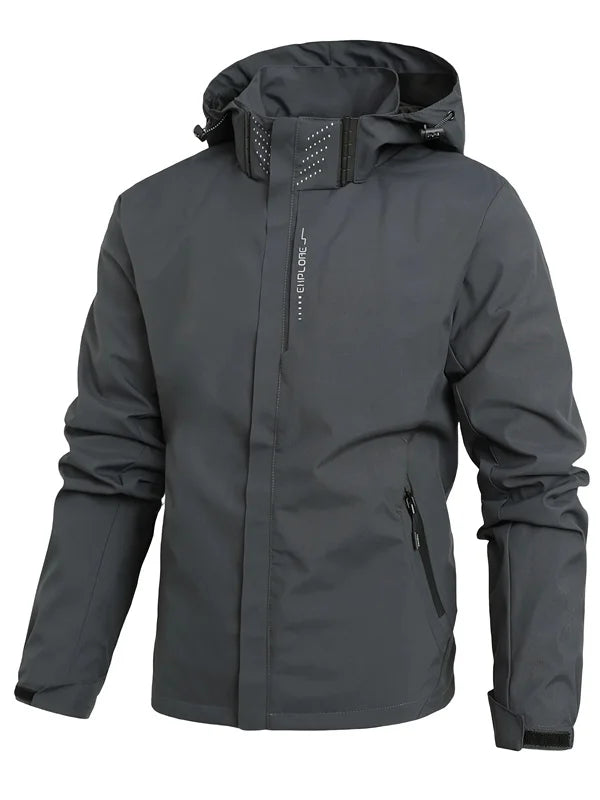 Waterproof Rain Jacket Lightweight Outer Hooded Outdoor Raincoat Hiking Windproof Jacket Climbing Outdoor Jackets