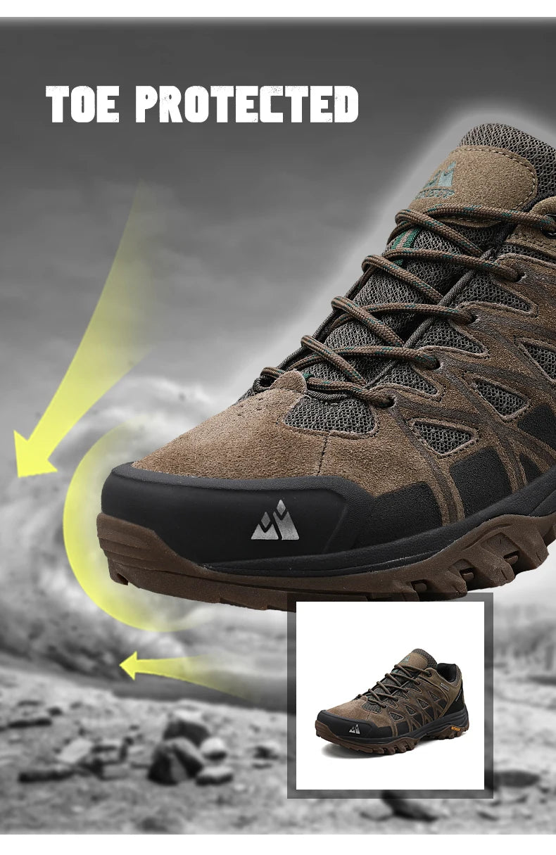 Outdoor Shoes Hiking Men's Sports Casual Mountain Trekking Boots Camping Sneakers for Men Non-slip Wear-resistant