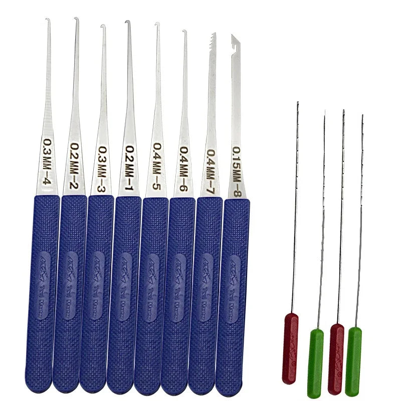 5 in 1 Locksmith Supplies Hand Tools Lock Pick Set Row Tension Wrench Tool Broken Key Auto Extractor Remove Hook Hardware