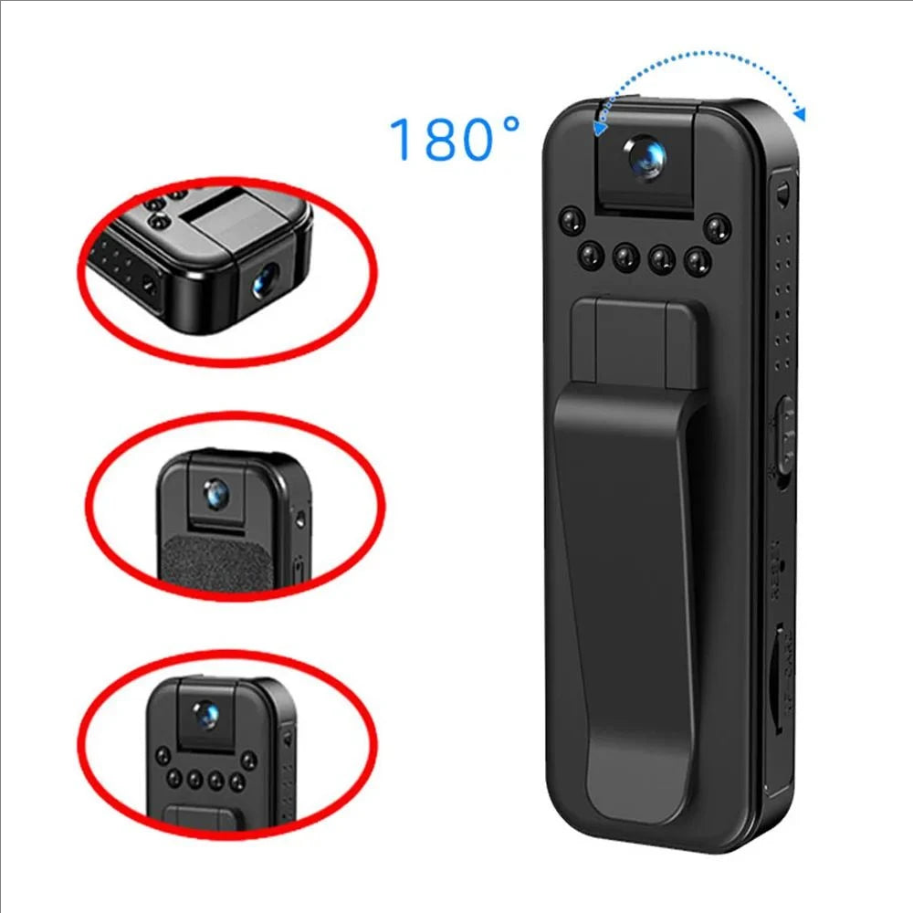 1080P HD Mini Camera Portable Small Digital Video Recorder Surveillance Camcorder Night Vision Video Police BodyCam Infrared