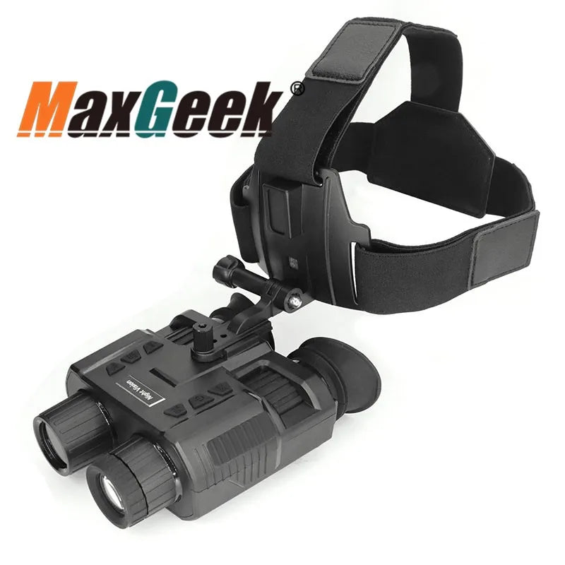 4K 3D Night Vision Binoculars Infrared Head Mounted Night Vision Goggles for Hunting Camping