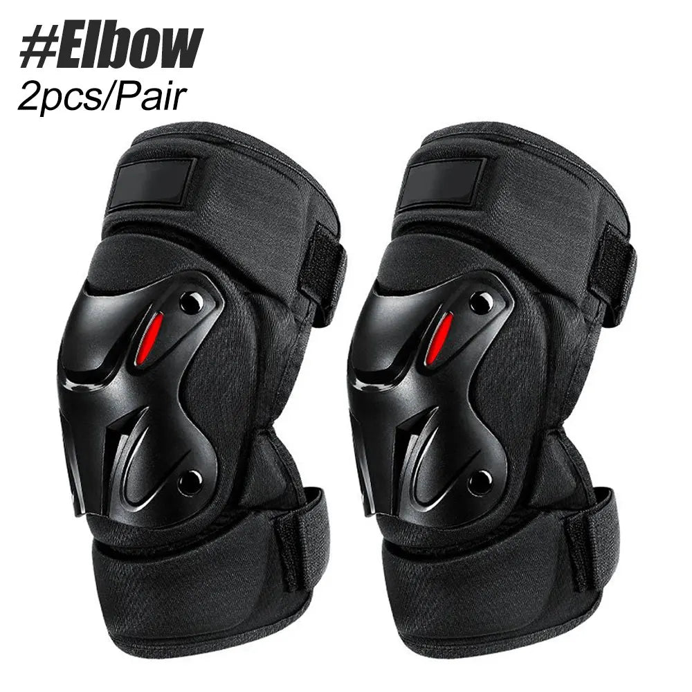 1 Pair Elbow Support Protective Motorbike Kneepads Motocross Motorcycle Knee Pads Riding Protector Racing Guards Protection Set